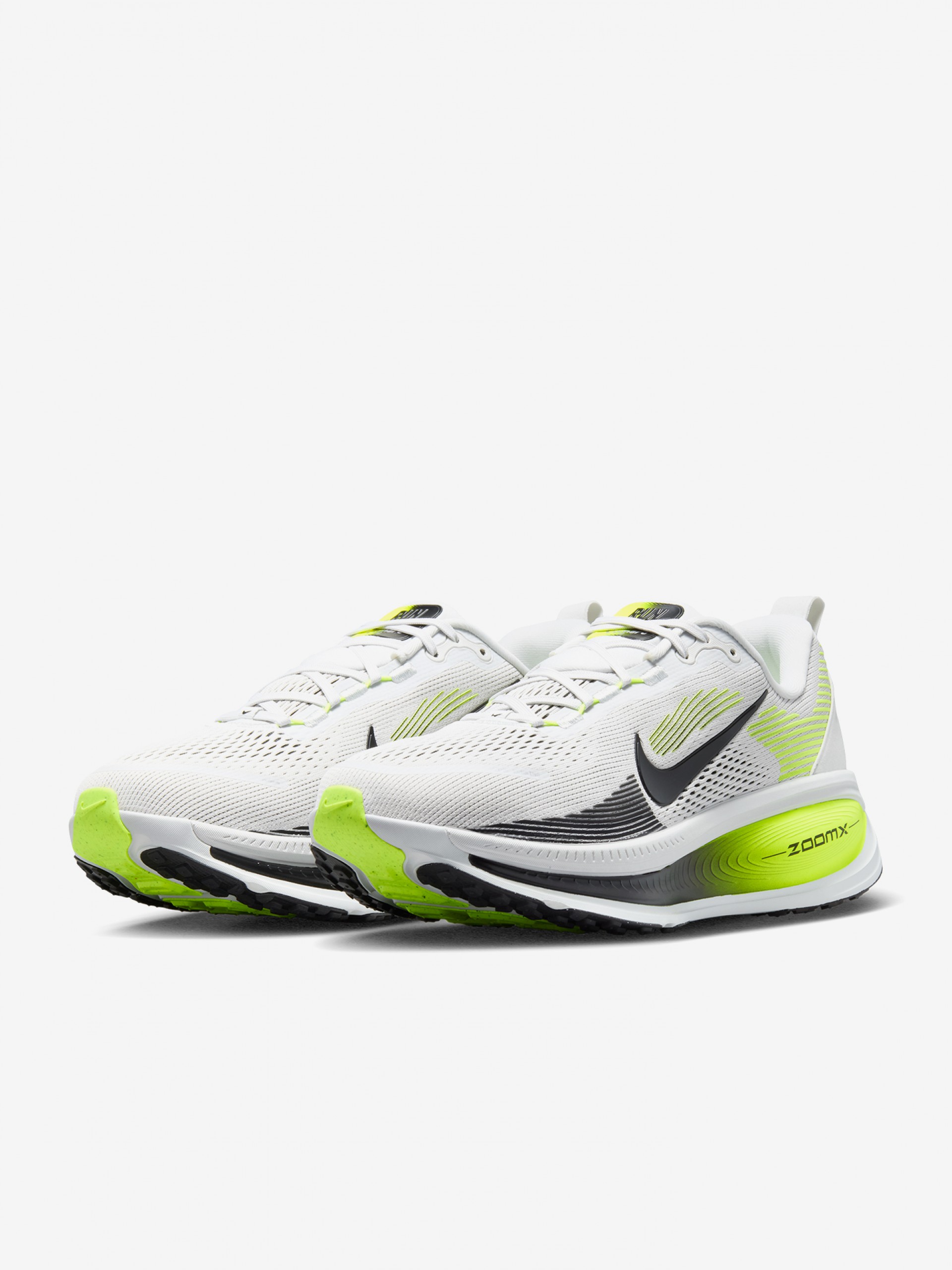 Nike Vomero 18 Grey, Green and Black Running Trainers For Men