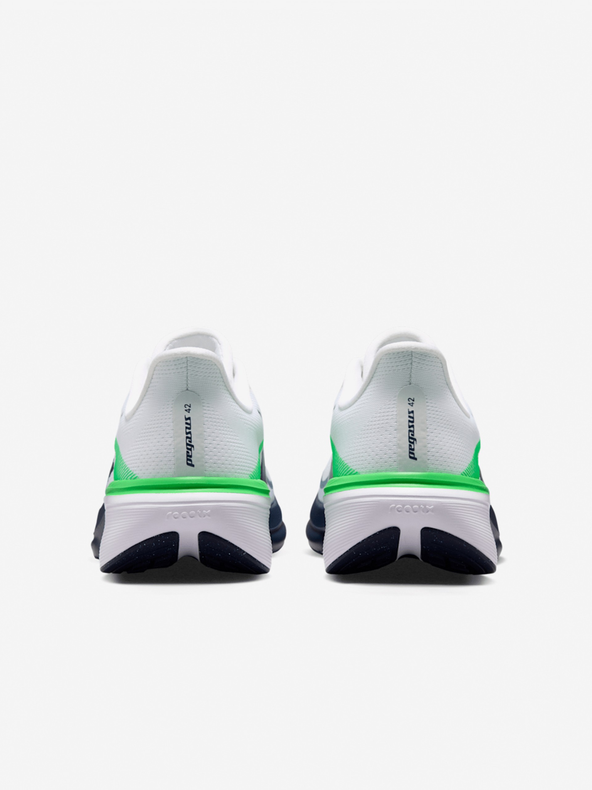 Nike Air Pegasus 42 White, Green and Blue Running Trainers For Men