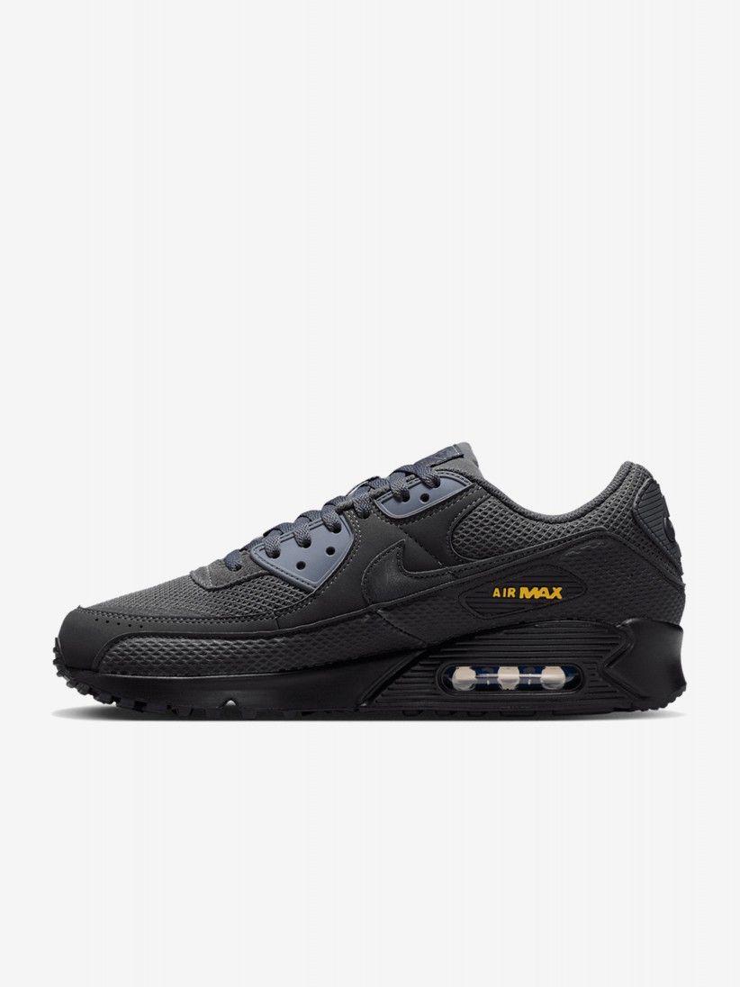 Sapatilhas Nike Air Max 90 Premium Pretas e Cinzentas Para Homem