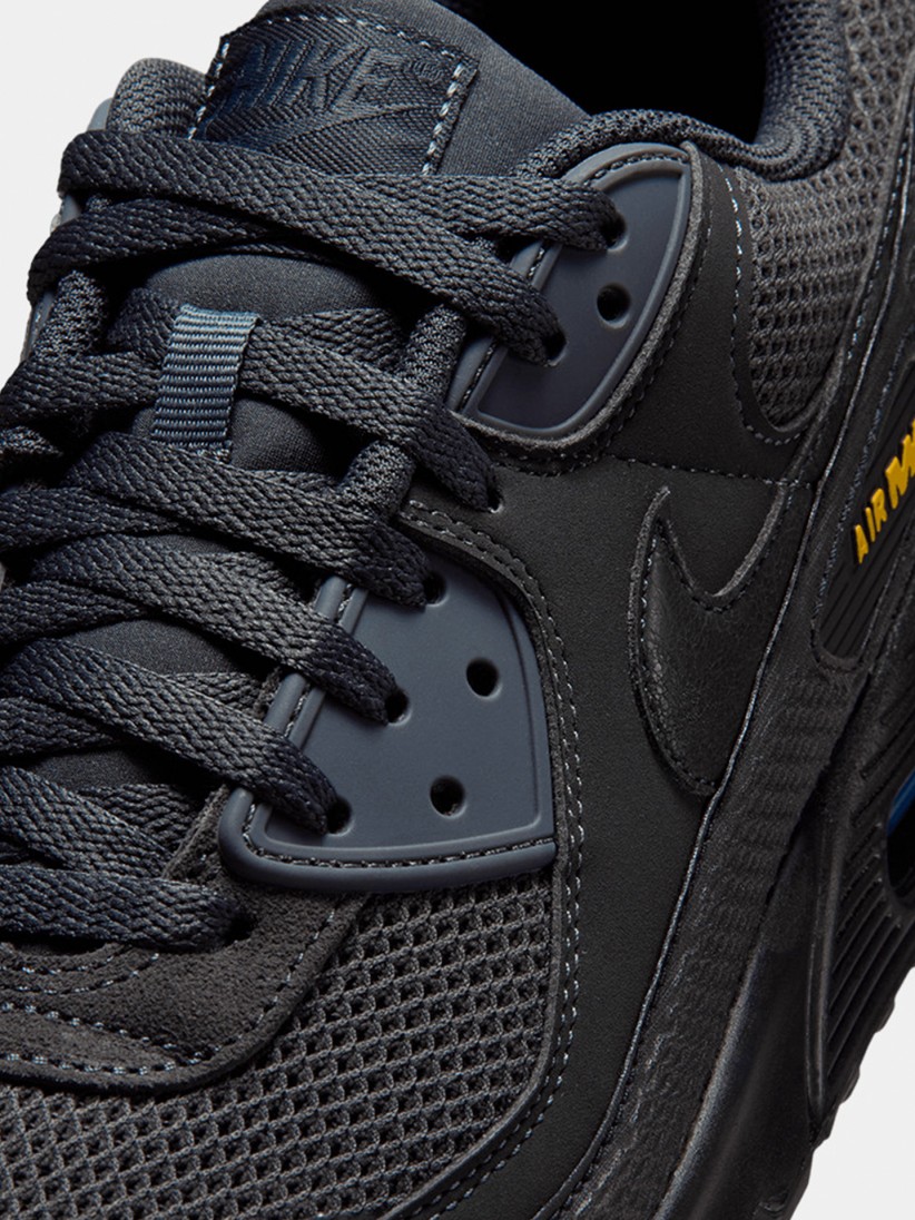 Sapatilhas Nike Air Max 90 Premium Pretas e Cinzentas Para Homem
