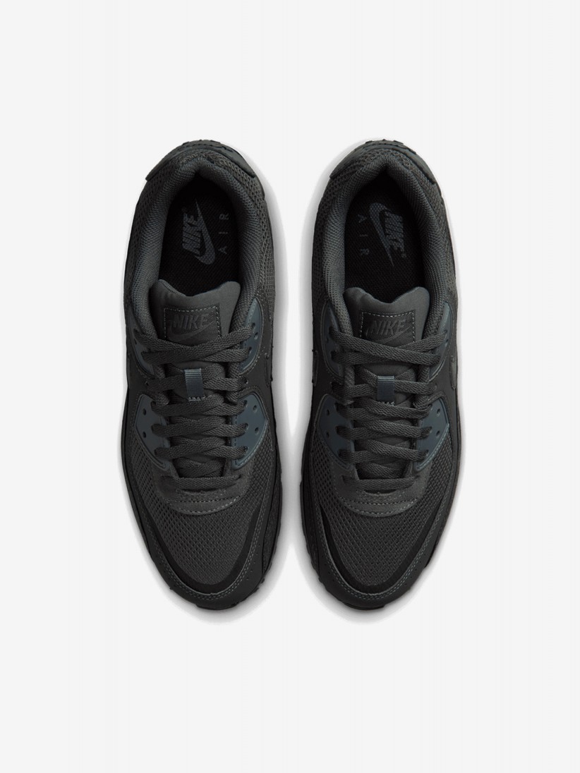 Sapatilhas Nike Air Max 90 Premium Pretas e Cinzentas Para Homem