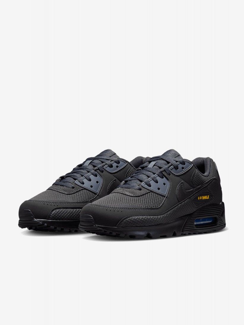 Sapatilhas Nike Air Max 90 Premium Pretas e Cinzentas Para Homem