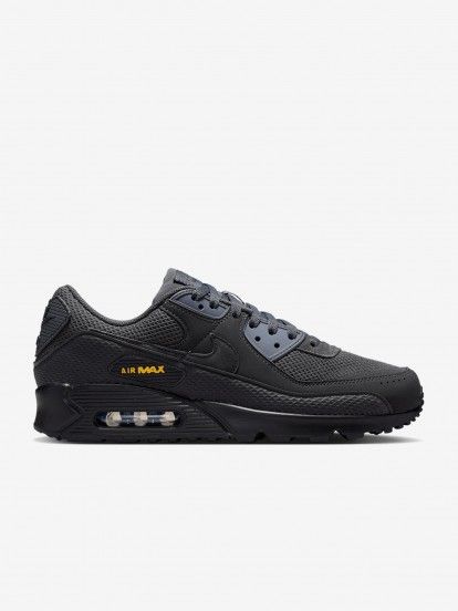 Sapatilhas Nike Air Max 90 Premium Pretas e Cinzentas Para Homem