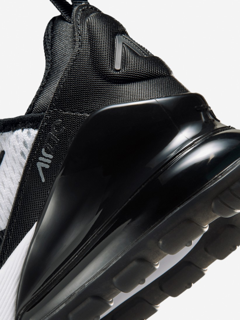 Sapatilhas Nike Air Max 270 Pretas, Brancas e Cinzentas Júnior Sapatilhas Nike Air Max 270 Pretas, Brancas e Cinzentas Júnior