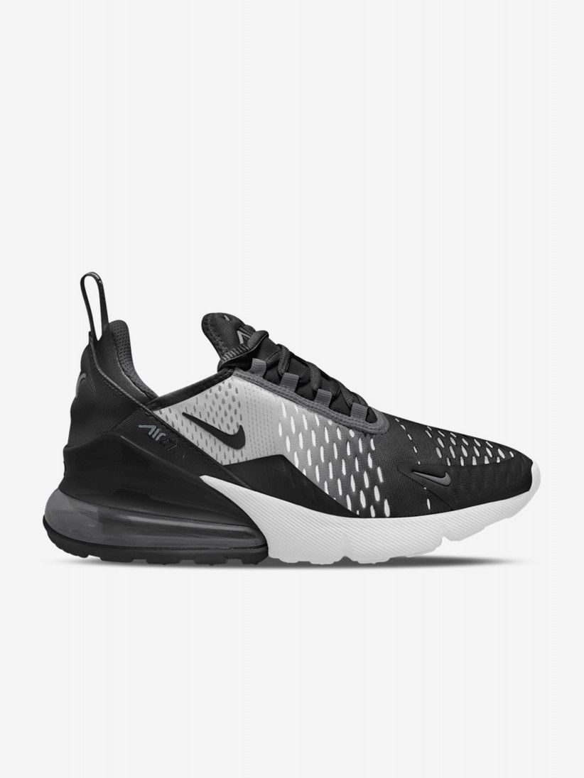 Sapatilhas Nike Air Max 270 Pretas, Brancas e Cinzentas Júnior Sapatilhas Nike Air Max 270 Pretas, Brancas e Cinzentas Júnior