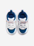 Sapatilhas Nike Jordan Court Connect Low Brancas, Azuis e Vermelhas Para Bebé e Criança Sapatilhas Nike Jordan Court Connect Low Brancas, Azuis e Vermelhas Para Bebé e Criança
