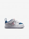 Sapatilhas Nike Jordan Court Connect Low Brancas, Azuis e Vermelhas Para Bebé e Criança Sapatilhas Nike Jordan Court Connect Low Brancas, Azuis e Vermelhas Para Bebé e Criança