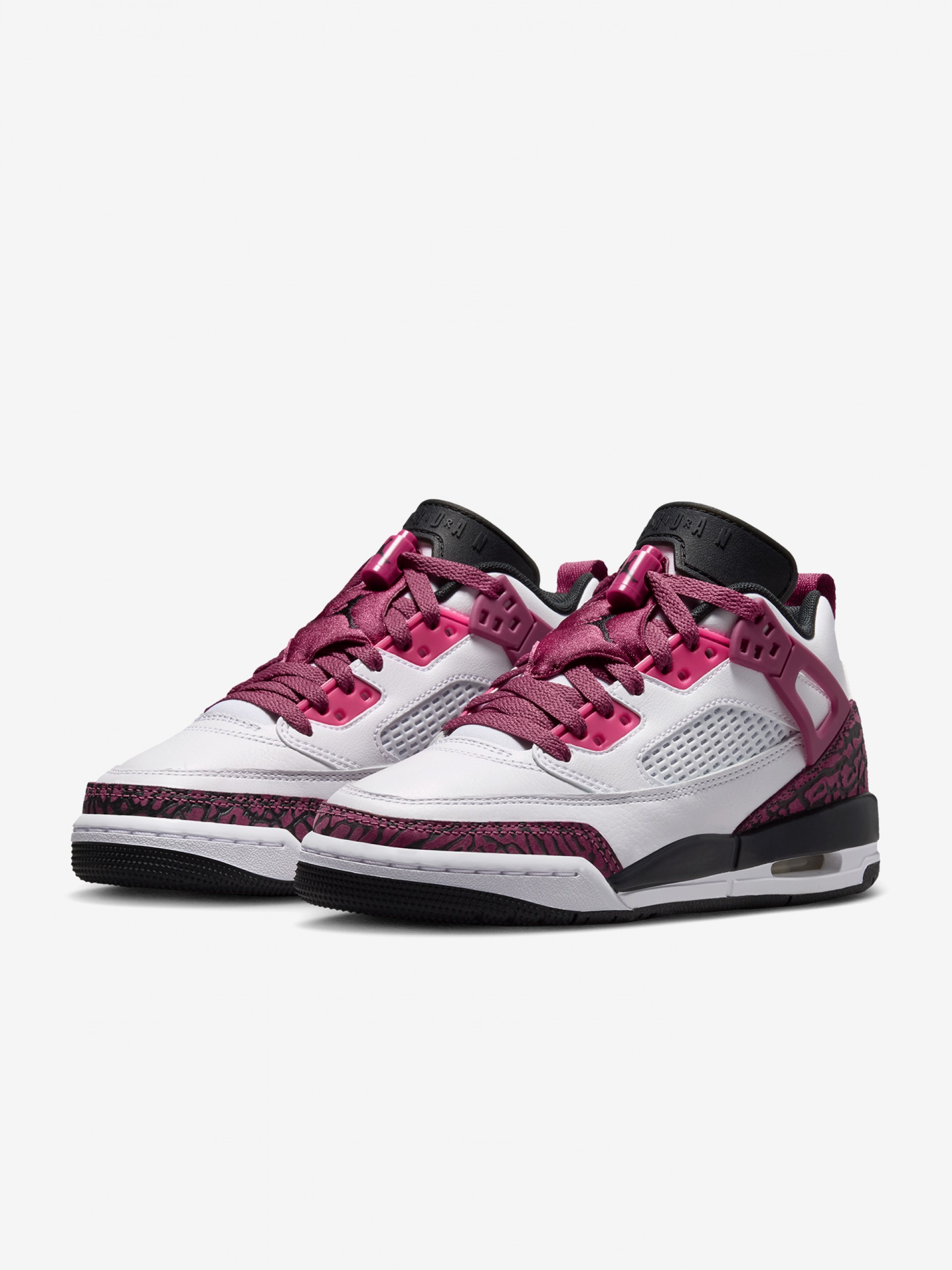 Zapatillas Nike Jordan Spizike Low Blancas, Rosa y Negras Júnior