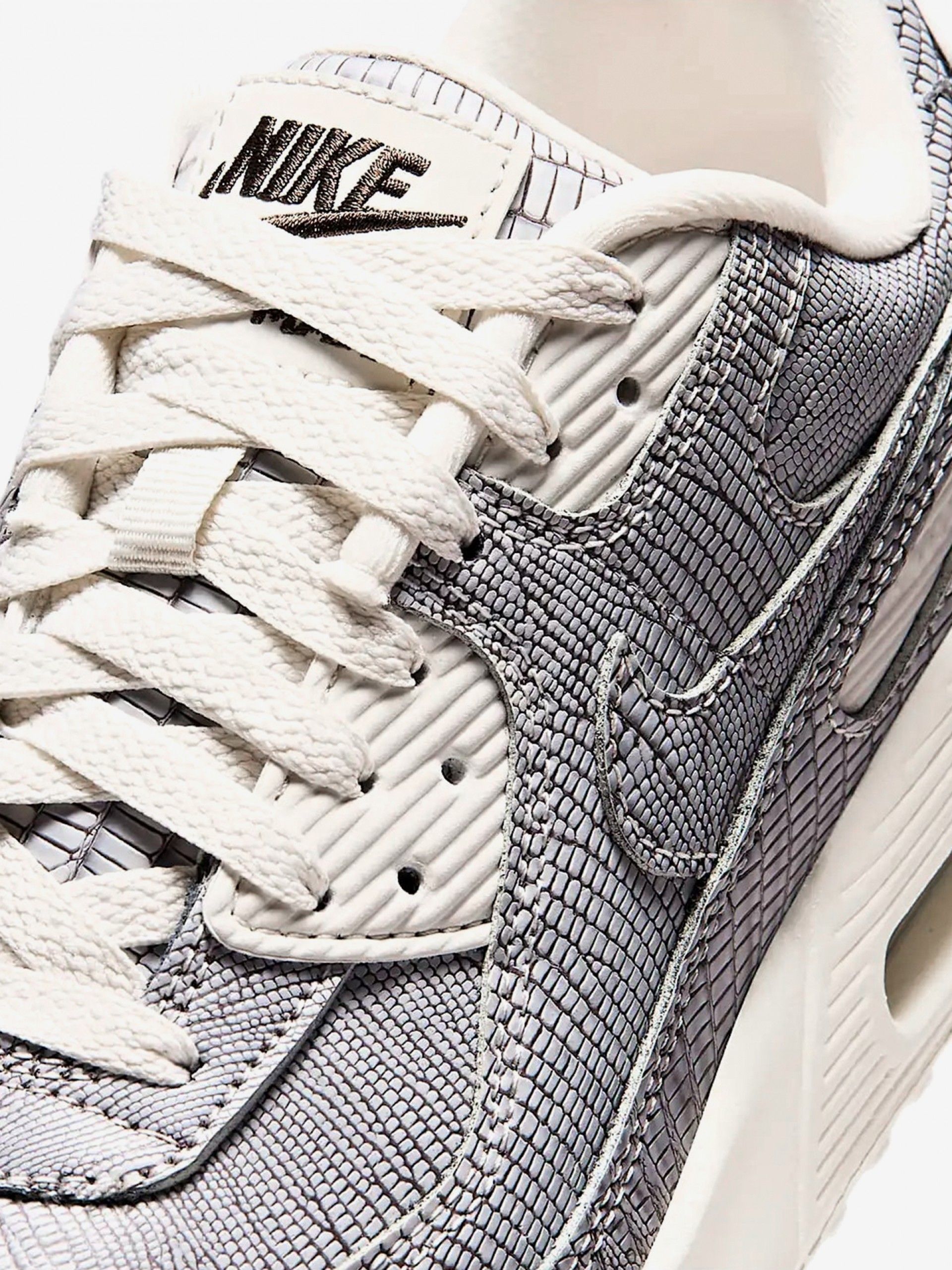 Nike Air Max 90 Tech Grey and White Junior Sneakers