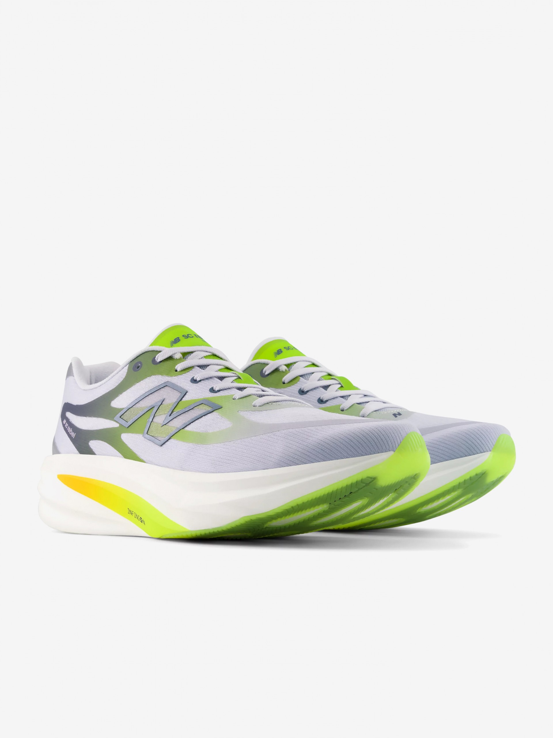 New Balance SuperComp Rebel v1 Blue and Green Running Trainers For Men