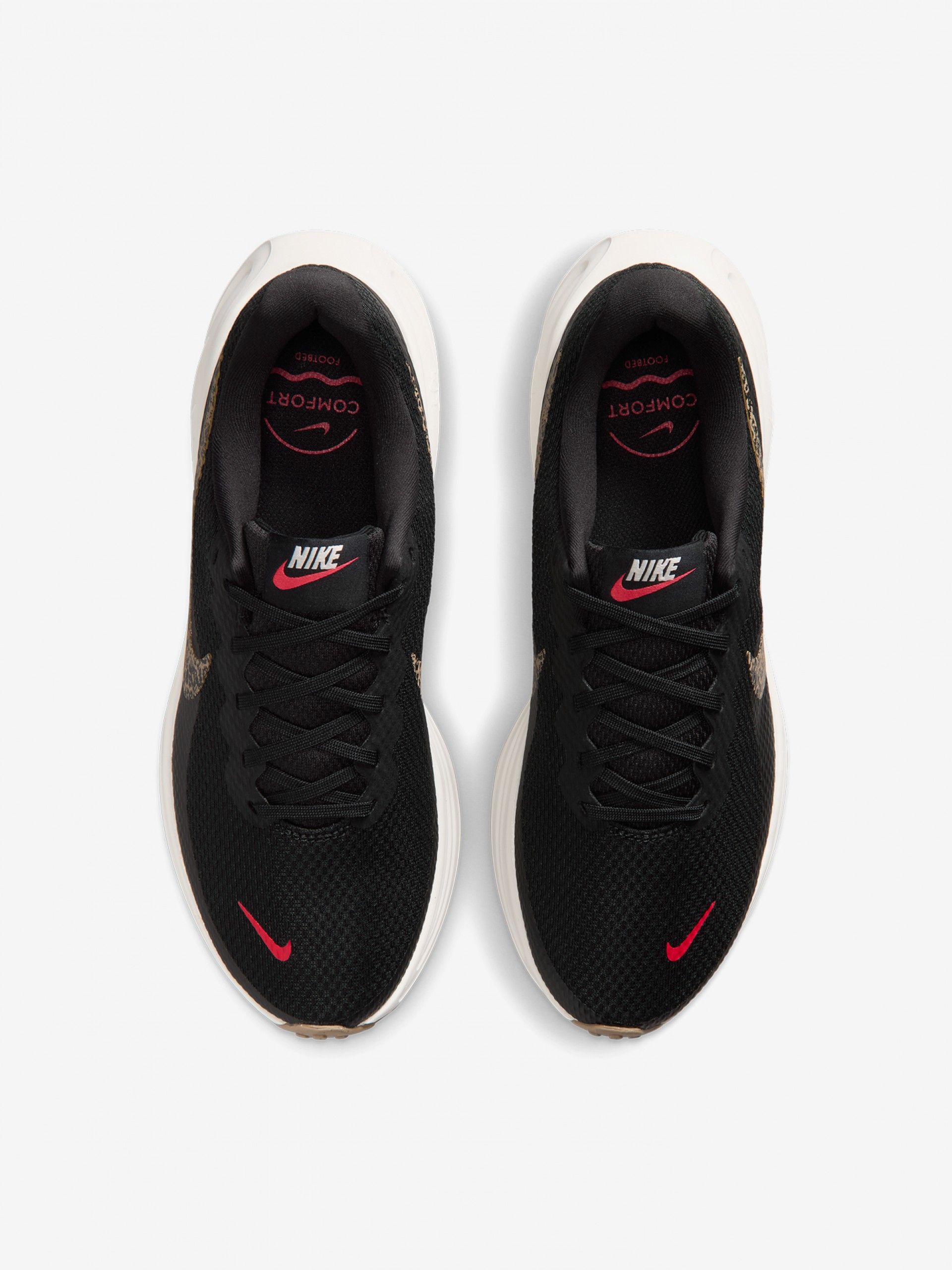 Sapatilhas de Running Nike Revolution 8 Print Pretas Para Mulher