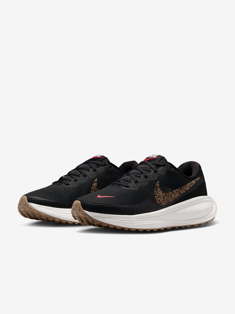 Nike Revolution 8 Print Black Running Trainers For Women