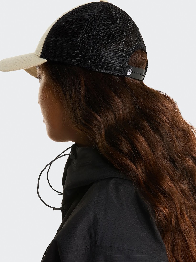 The North Face Mudder Trucker Beige and Black Cap