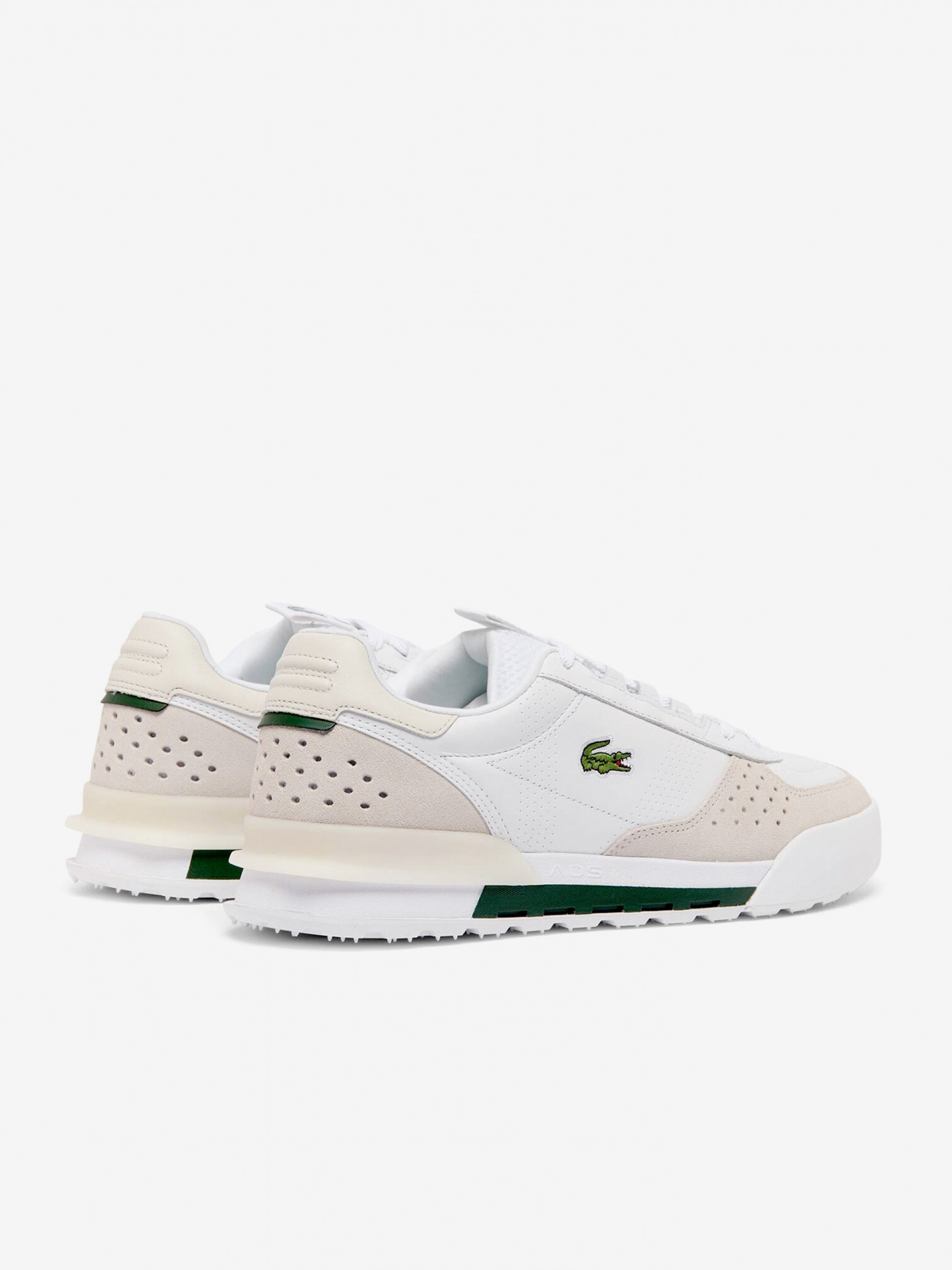 Lacoste Slam Break White, Green and Beige Sneakers