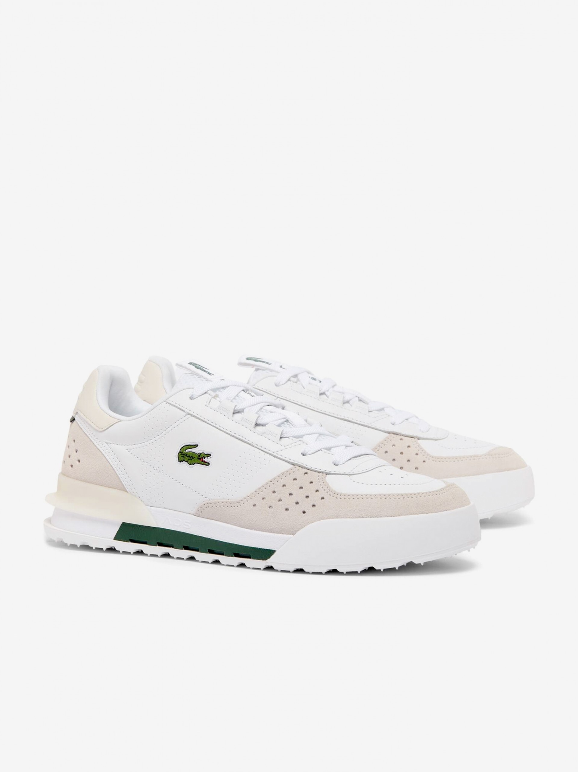 Lacoste Slam Break White, Green and Beige Sneakers