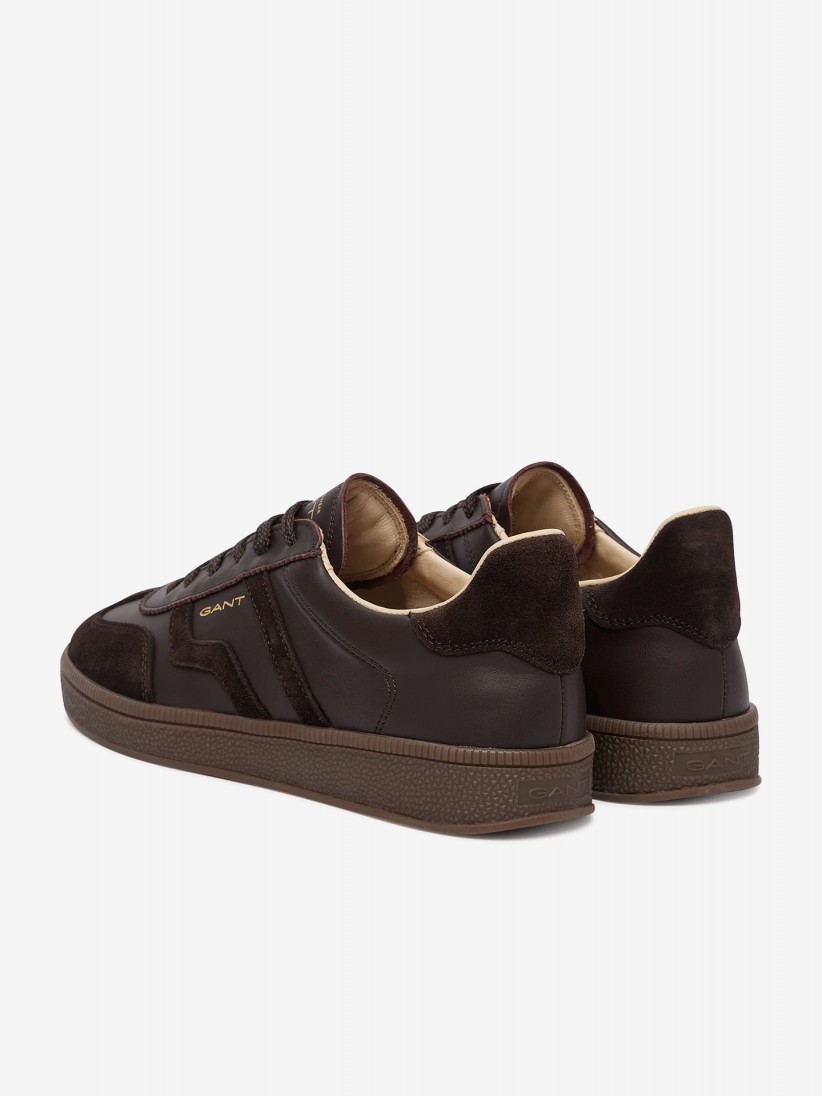 Sapatilhas Gant Cuzima Castanhas Em Pele e Camur�a Para Mulher