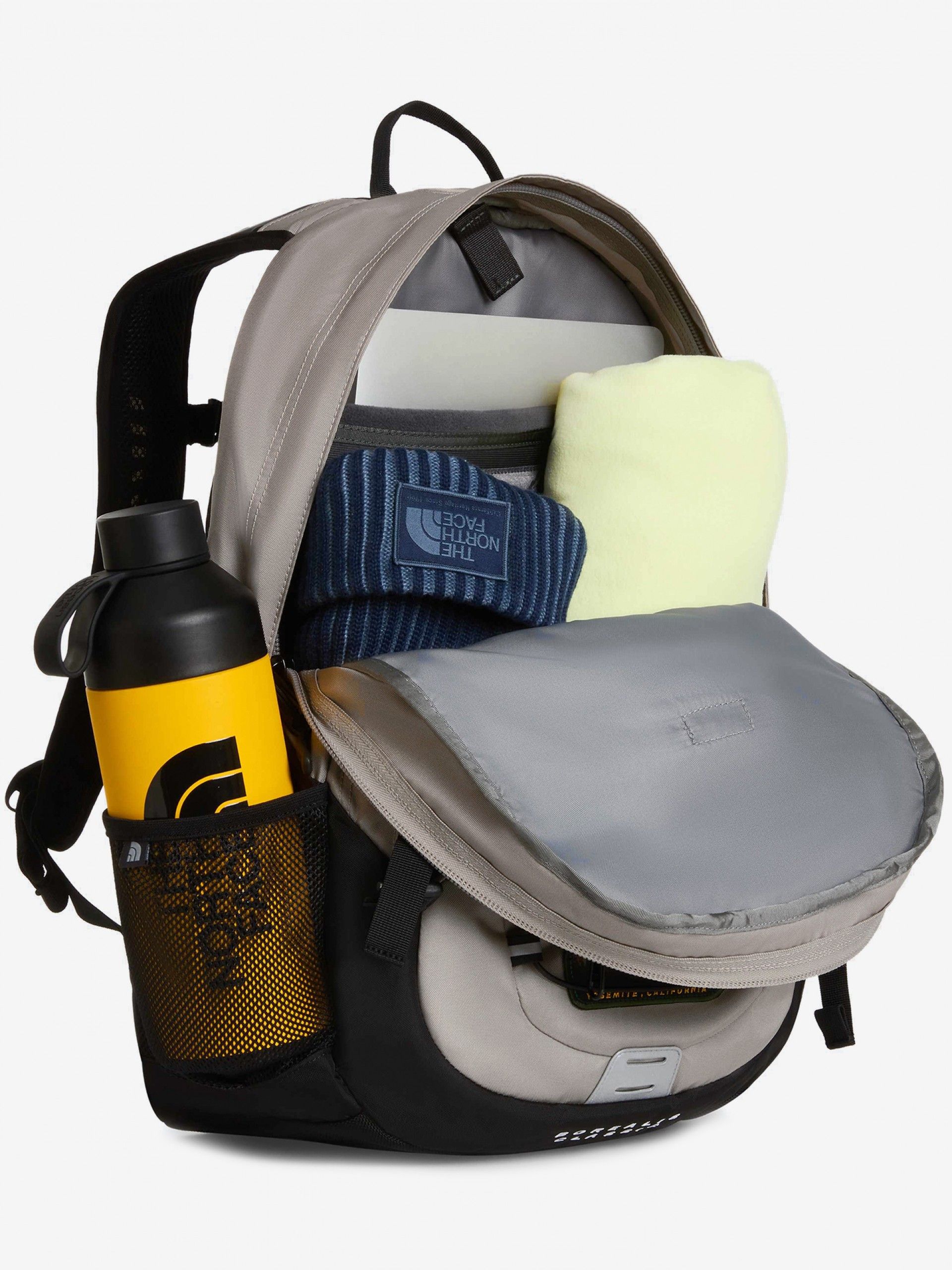 The North Face Borealis Classic Patch Grey and Black Backpack