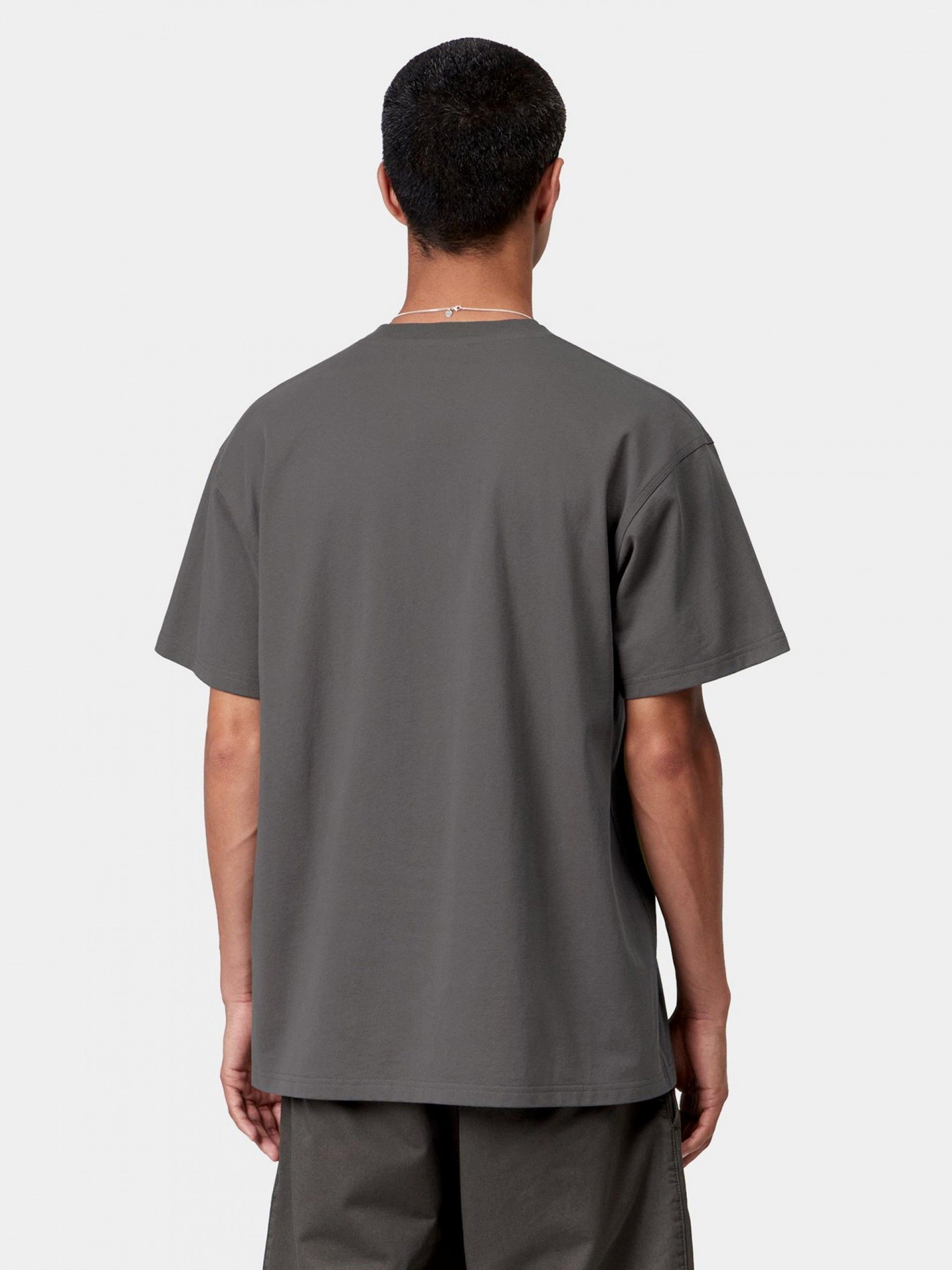 Camiseta Carhartt WIP American Script Gris