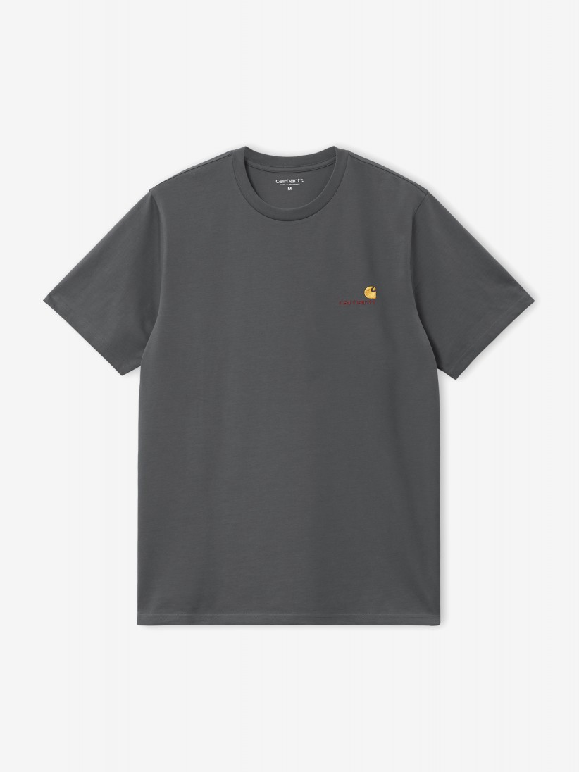 Camiseta Carhartt WIP American Script Gris