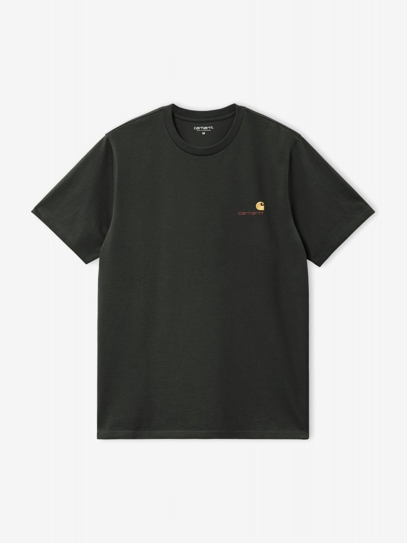 Camiseta Carhartt WIP American Script Verde
