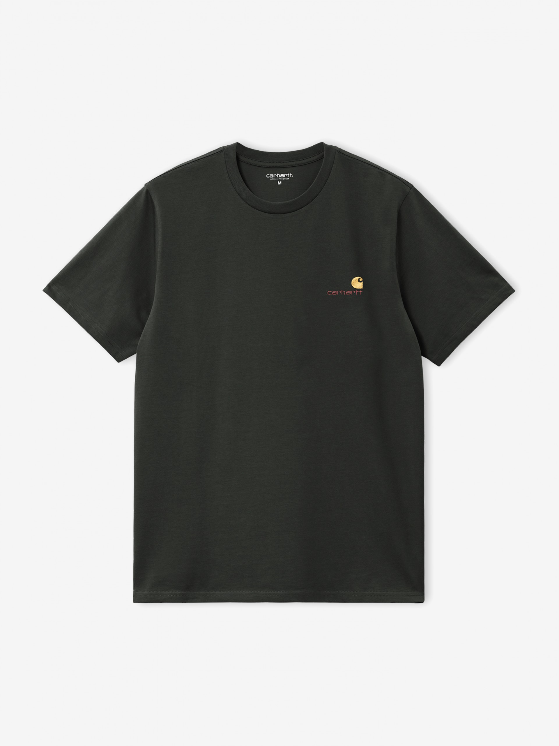 T-shirt Carhartt WIP American Script Verde