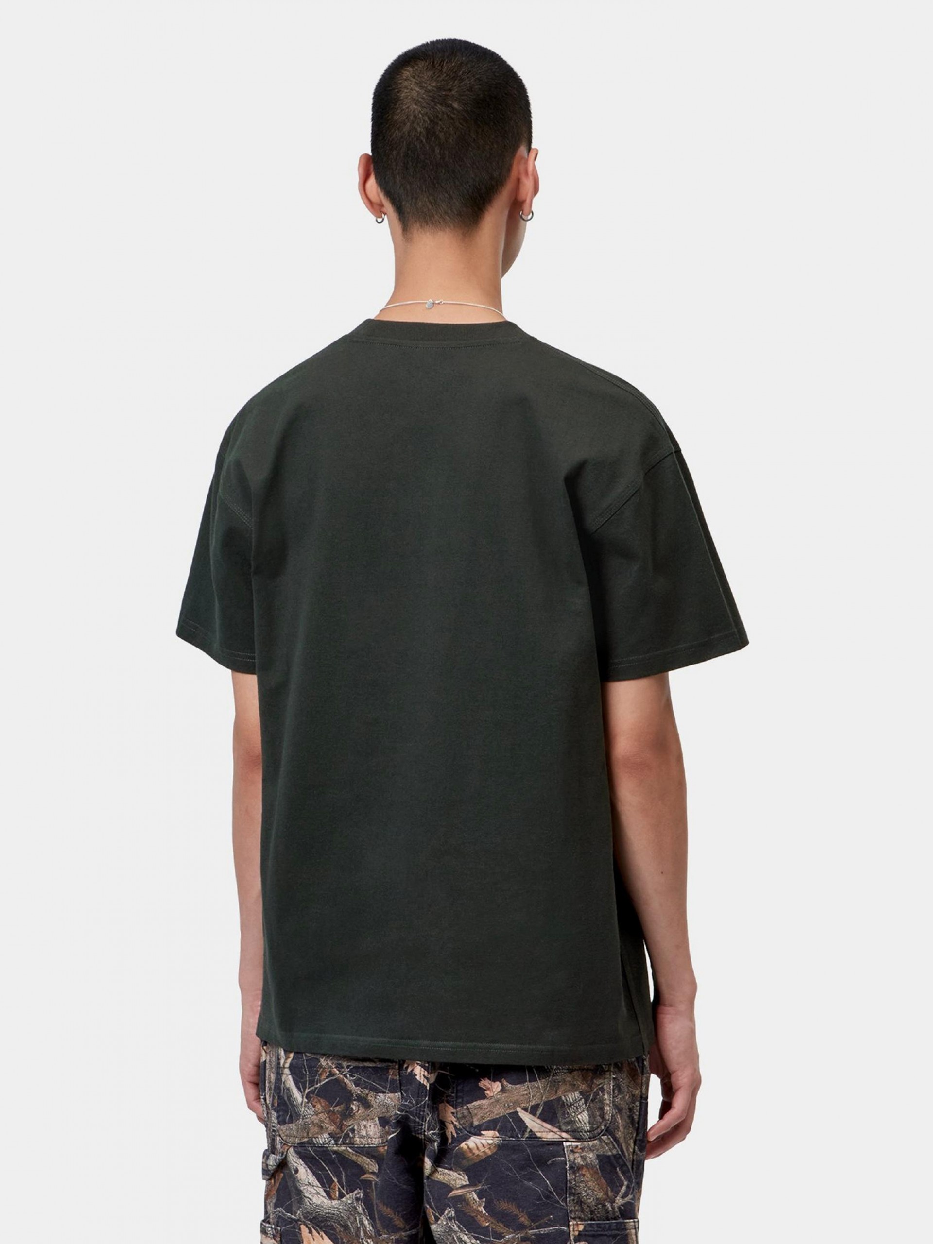 T-shirt Carhartt WIP American Script Verde