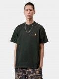 Camiseta Carhartt WIP American Script Verde