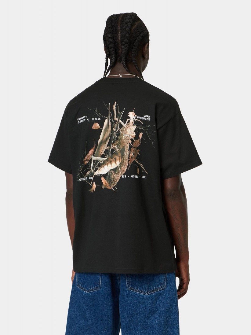 Camiseta Carhartt WIP Feather Progress Negra