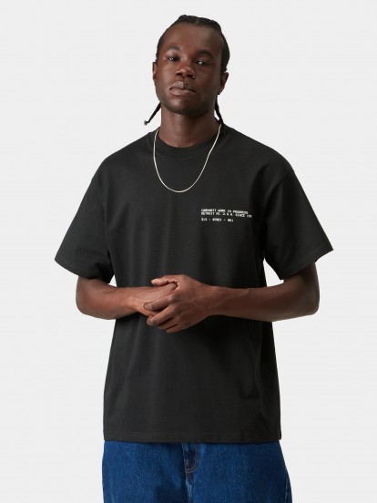 Camiseta Carhartt WIP Feather Progress Negra