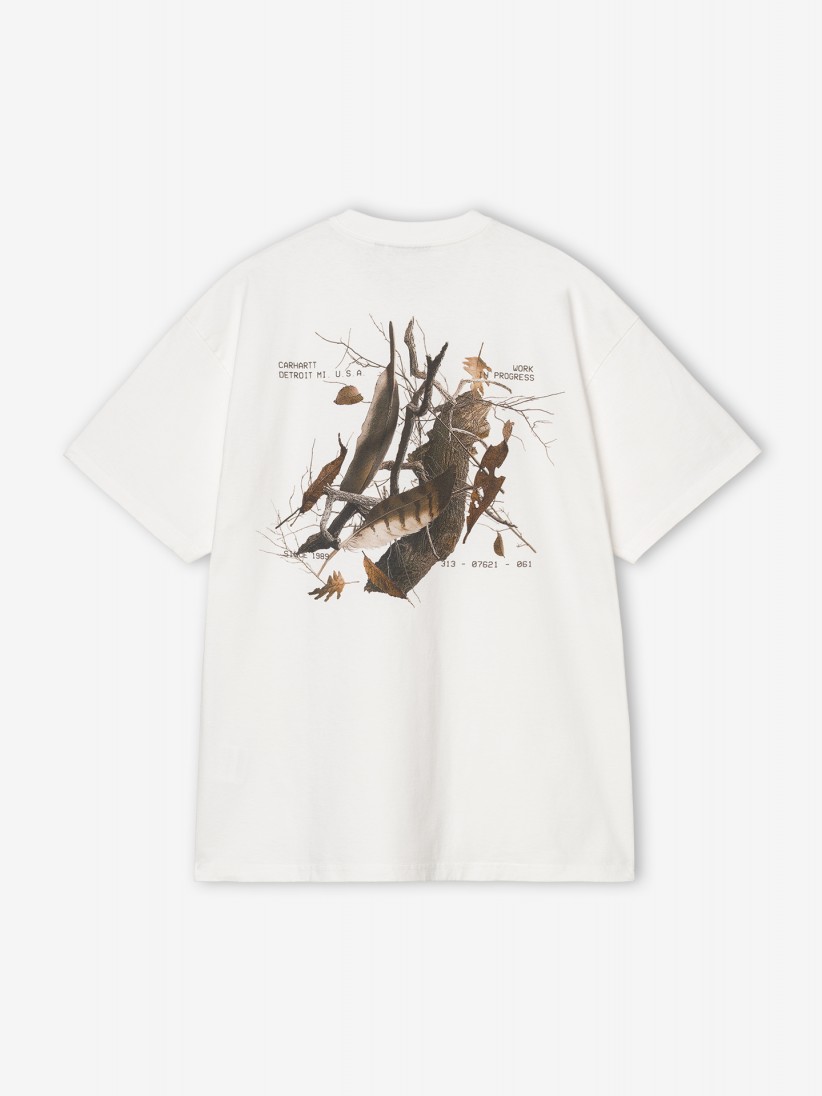 Camiseta Carhartt WIP Feather Progress Blanca