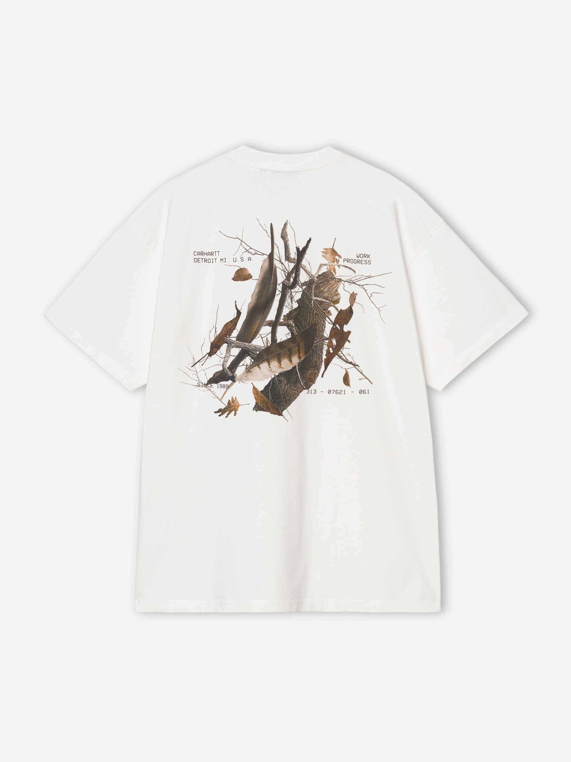 Carhartt WIP Feather Progress White T-shirt