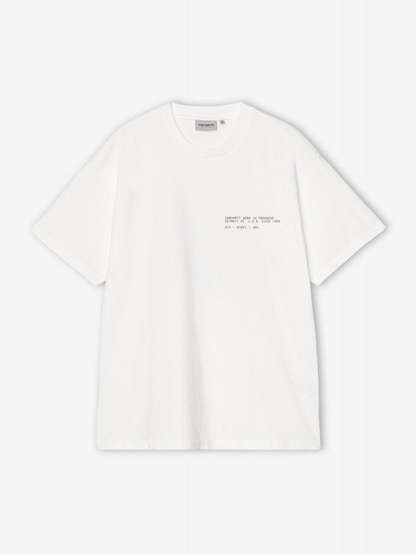 Camiseta Carhartt WIP Feather Progress Blanca