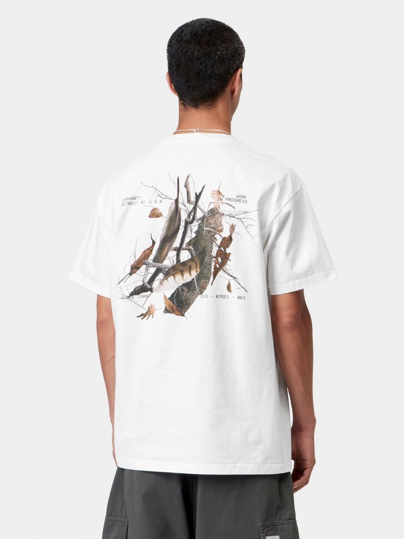 Camiseta Carhartt WIP Feather Progress Blanca