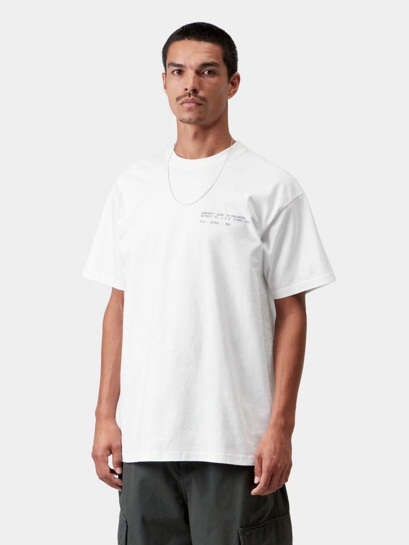Camiseta Carhartt WIP Feather Progress Blanca