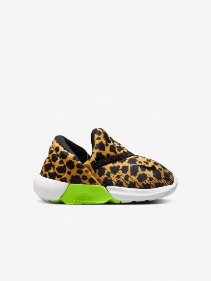 Nike Swoosh Go AOP Yellow and Black Sneakers For Baby