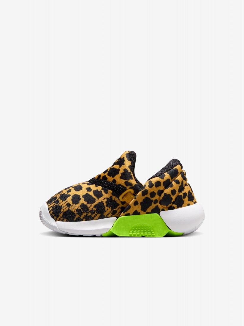Nike Swoosh Go AOP Yellow and Black Sneakers For Baby