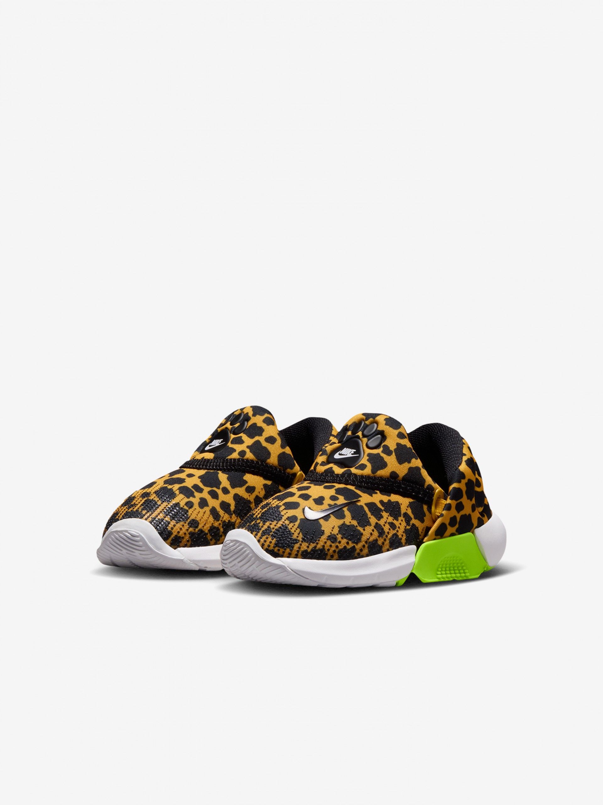 Nike Swoosh Go AOP Yellow and Black Sneakers For Baby