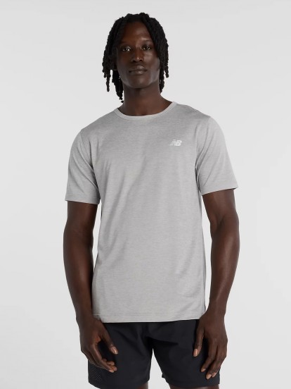 Camiseta de Entrenamiento New Balance Sport Essentials Utility Gris