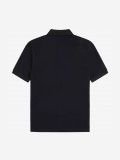 Polo Fred Perry Jacquard Trim Negro y Dorado Polo Fred Perry Jacquard Trim Negro y Dorado