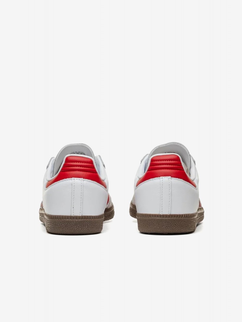 Sapatilhas Adidas Samba OG W Brancas e Vermelhas Sapatilhas Adidas Samba OG W Brancas e Vermelhas