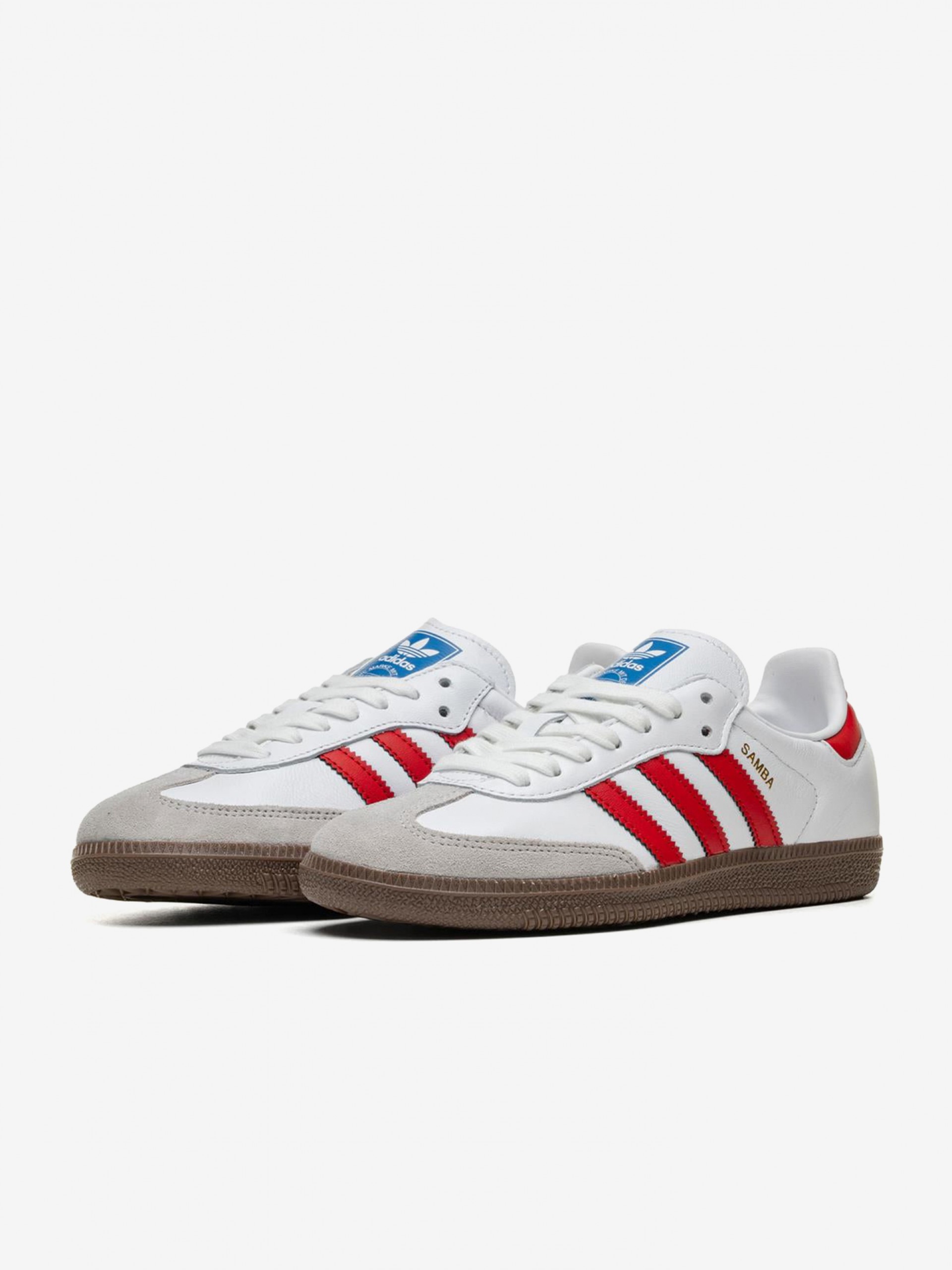 Sapatilhas Adidas Samba OG W Brancas e Vermelhas