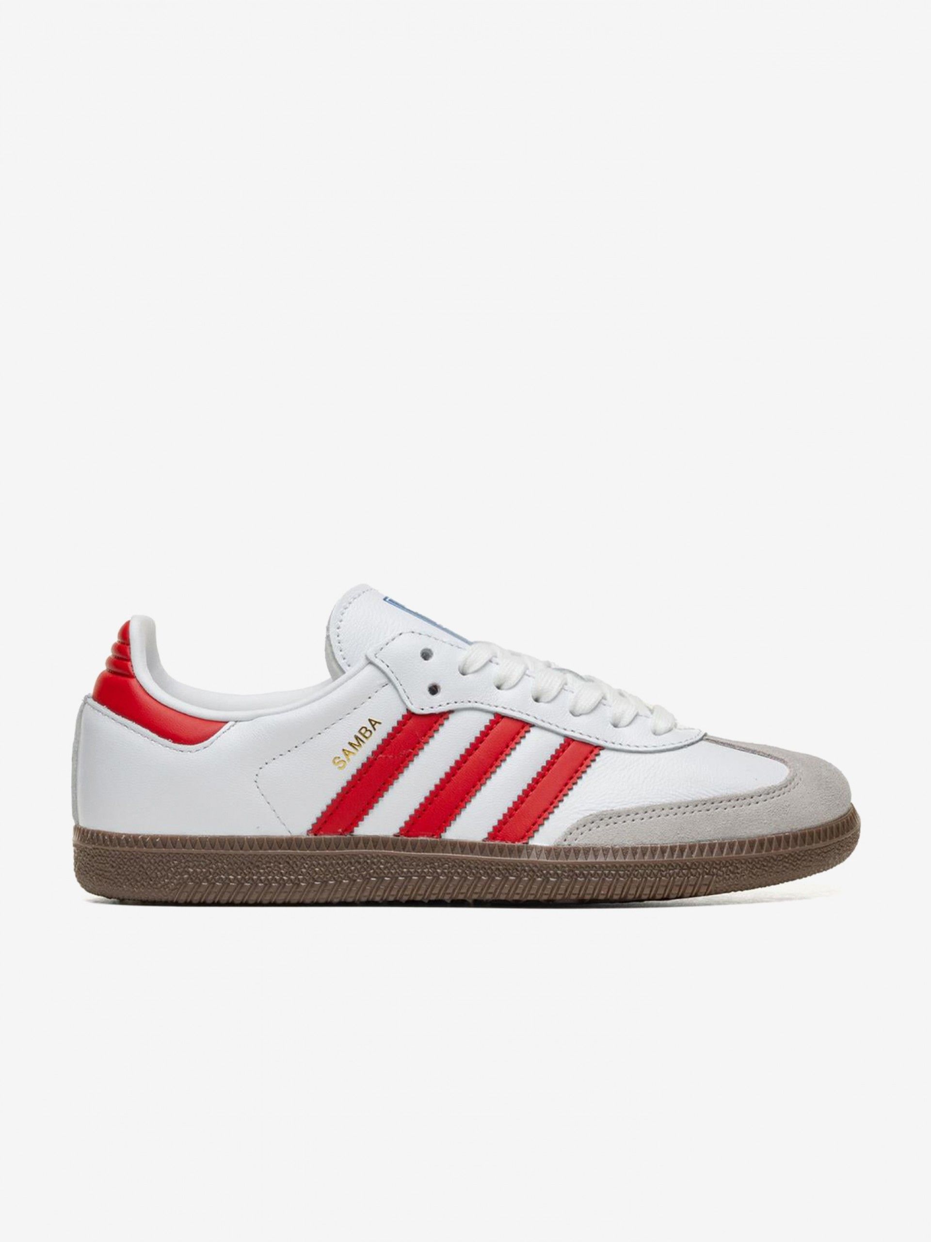 Sapatilhas Adidas Samba OG W Brancas e Vermelhas