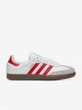 Sapatilhas Adidas Samba OG W Brancas e Vermelhas Sapatilhas Adidas Samba OG W Brancas e Vermelhas