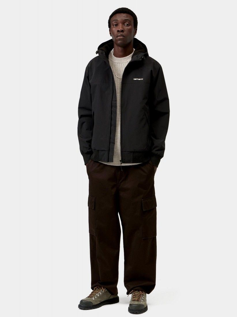 Carhartt WIP Sail Black Hooded Jacket