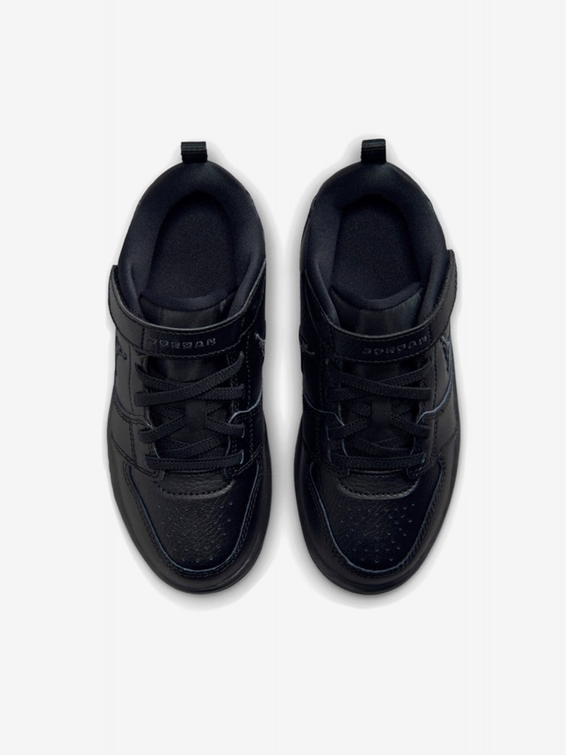 Sapatilhas Nike Jordan Court Connect Low Pretas Para Crian�a