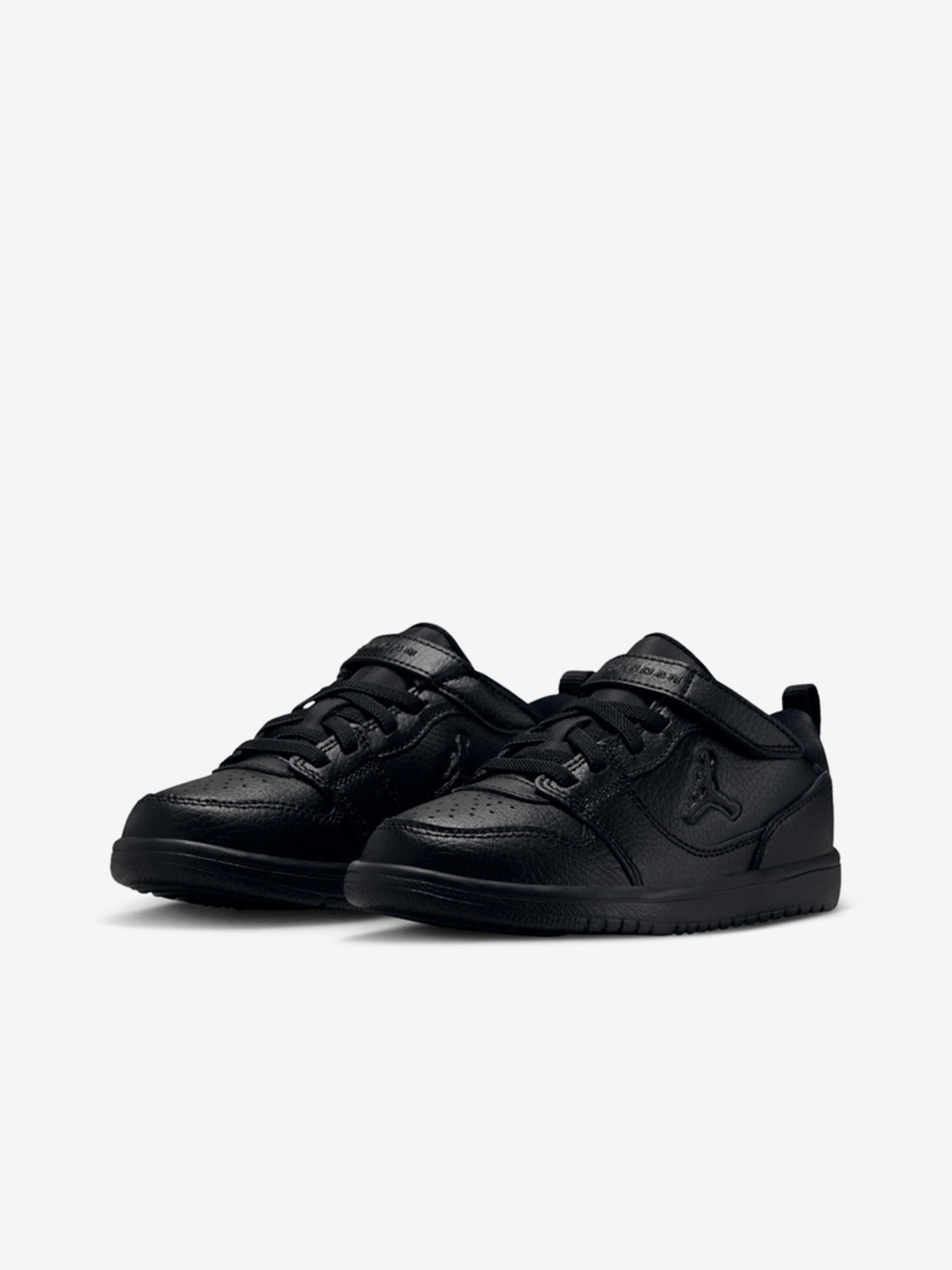 Nike Jordan Court Connect Low Black Sneakers For Children