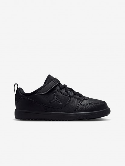 Nike Jordan Court Connect Low Black Sneakers For Children