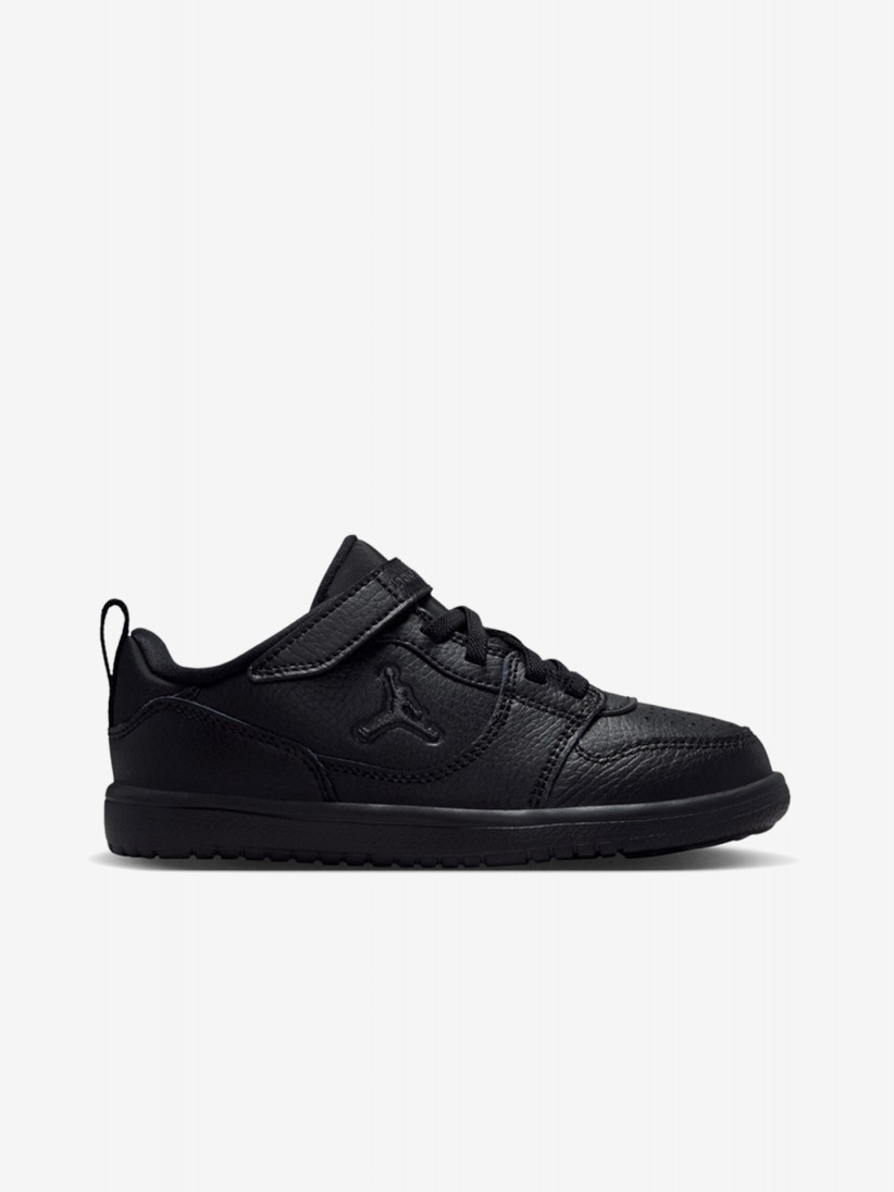 Sapatilhas Nike Jordan Court Connect Low Pretas Para Crian�a