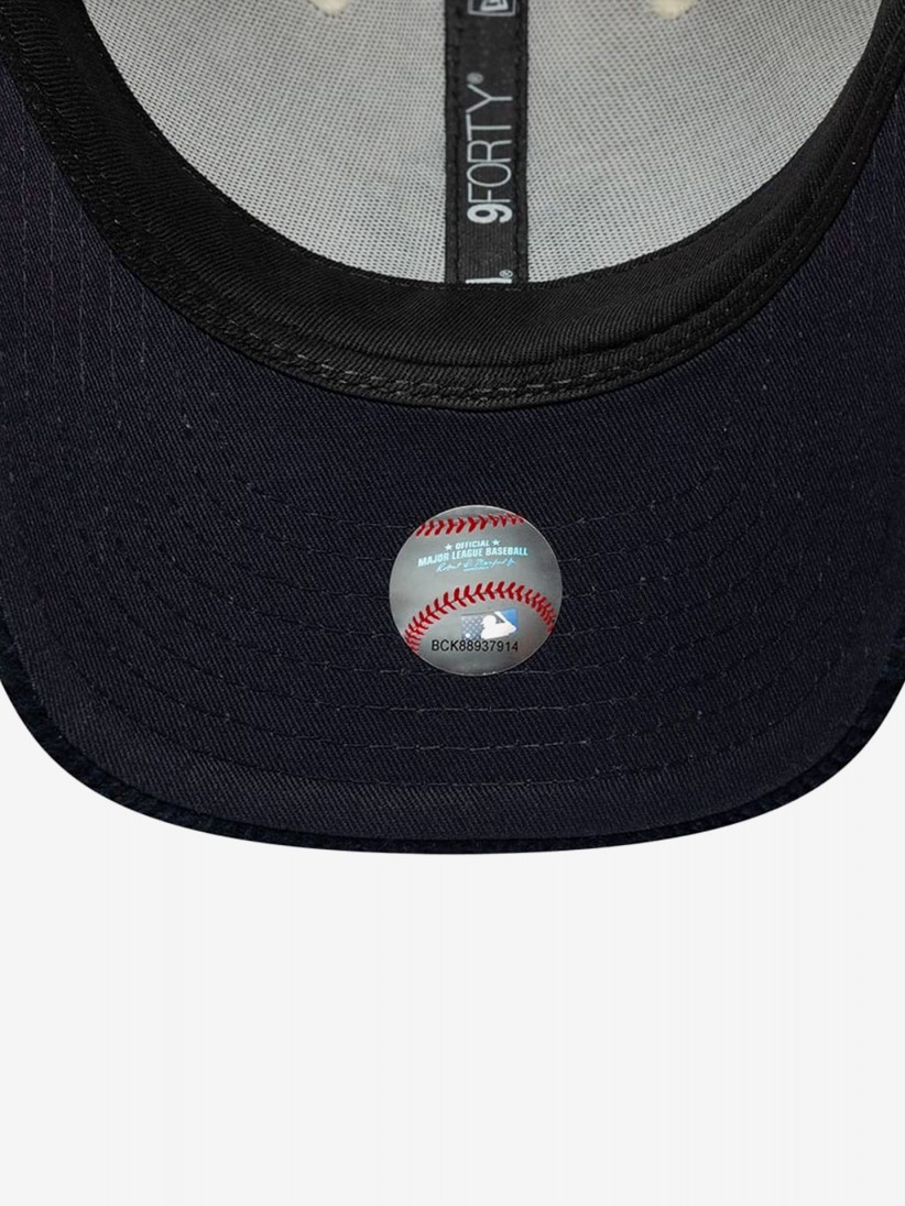 Bon� New Era New York Yankees 9FORTY Bombazina Azul e Branco