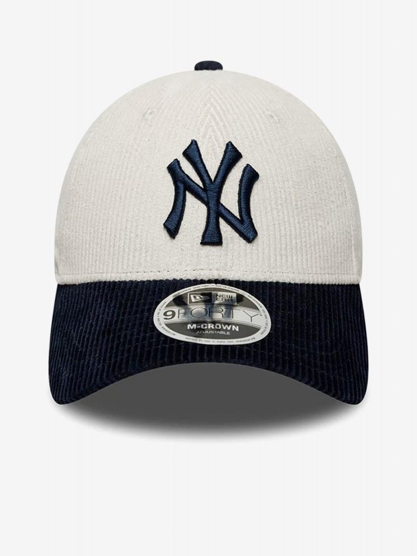 Bon� New Era New York Yankees 9FORTY Bombazina Azul e Branco